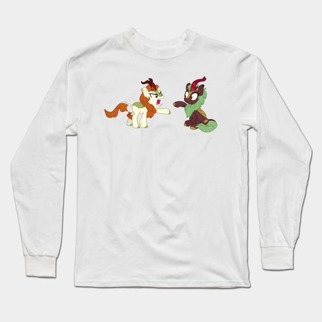 Autumn Blaze mad at Cinder Glow Long Sleeve T-Shirt by CloudyGlow